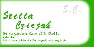 stella czirjak business card